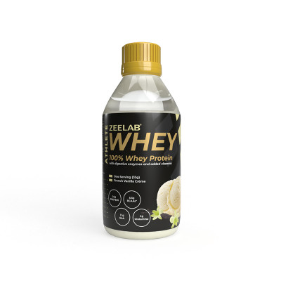 ZEELAB Athlete Whey 100% Powder, French Vanilla Creme (Pack of 4)