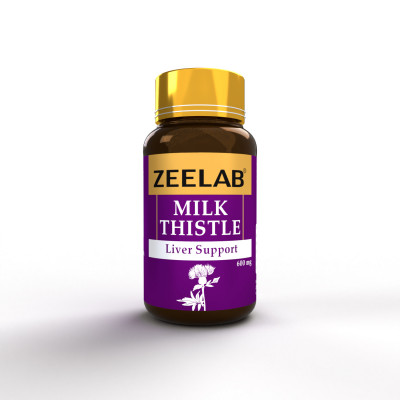 ZEELAB Milk Thistle Capsules, Liver Support