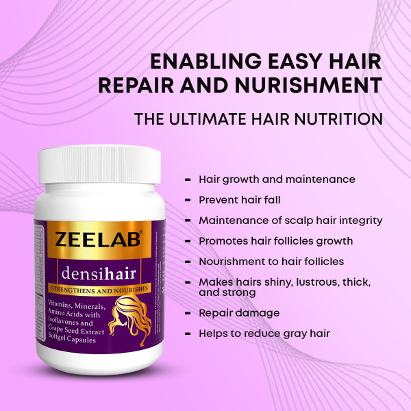 Densihair Softgel Capsule | Nutritional Supplement for Hair Density - ZEELAB