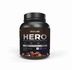ZEELAB HERO 100% Whey Protein Isolate, Cafe Mocha