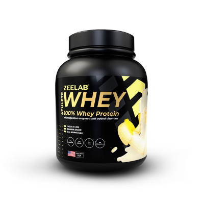 ZEELAB Athlete Whey Powder, Banana Shake